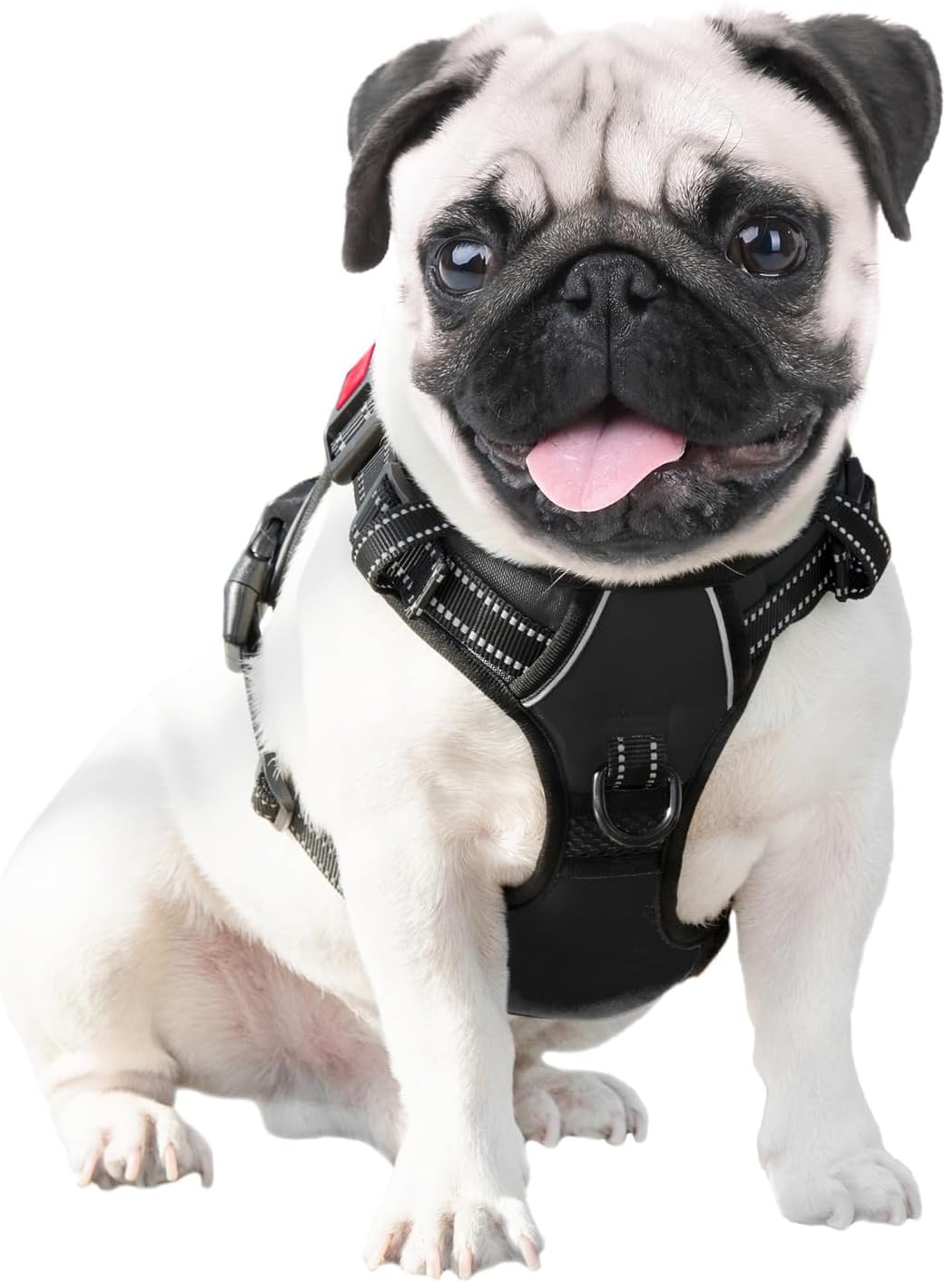 PHOEPET No Pull Dog Harness Medium Reflective Front Clip Vest with Handle